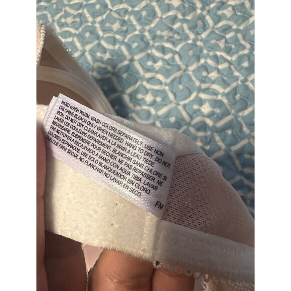 B.TEMPTED CIAO BELLA BALCONY CREAM/PINK UNDERWIRED BRA 32DD - Picture 6 of 6